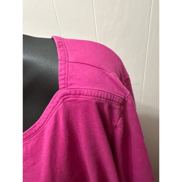 Roaman’s 4X (34/36) Plus Size Pink Shirt- Soft, Flowy, Lightweight - Picture 4 of 5